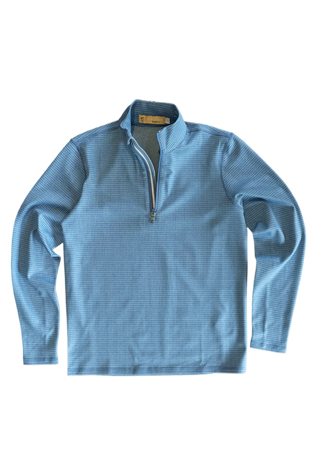 Dunbar 1/4 Zip - Burnham Heather Tonal Houndstooth - Image 4
