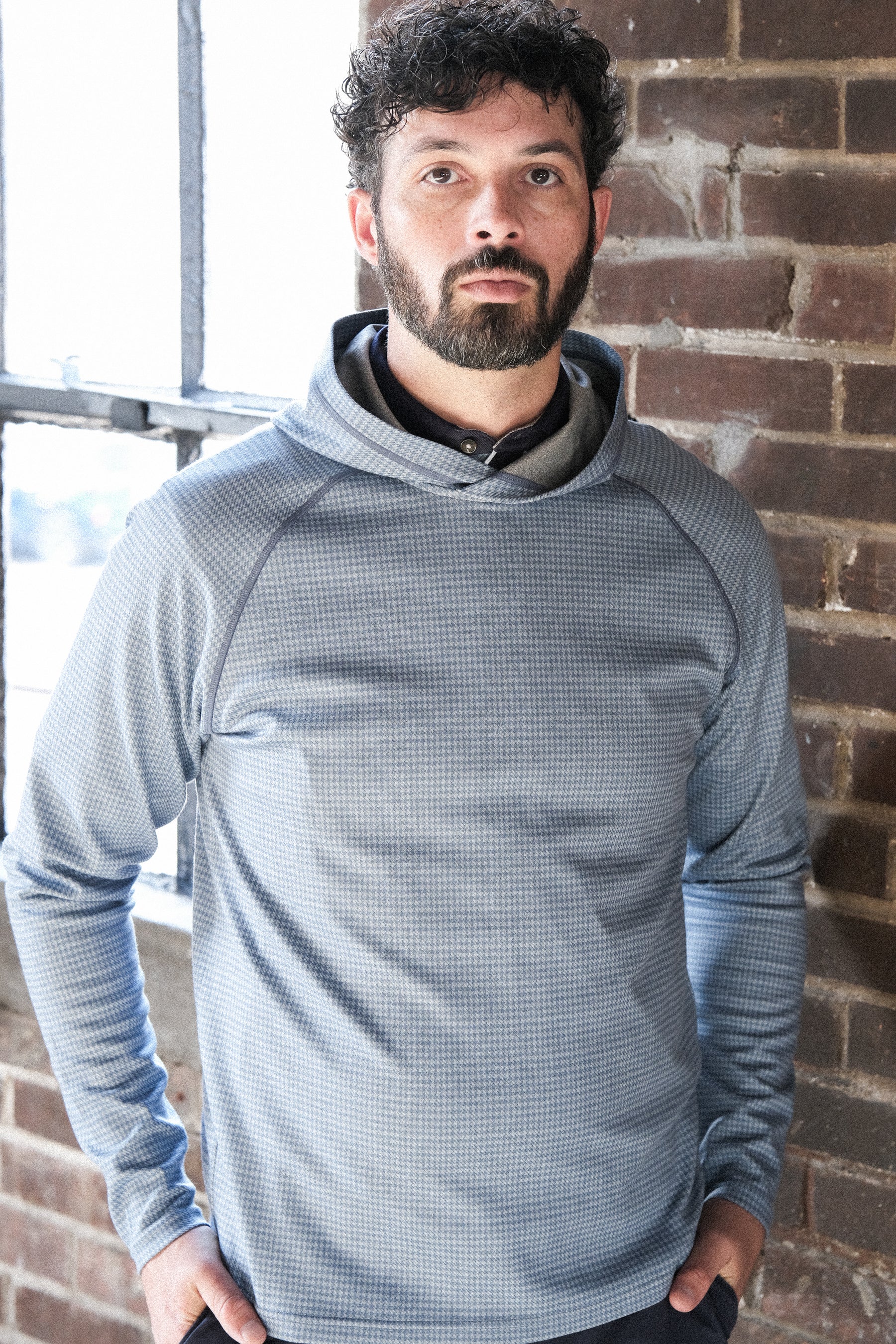 Dunbar Hoodie - Burnham Heather Houndstooth - Image 4