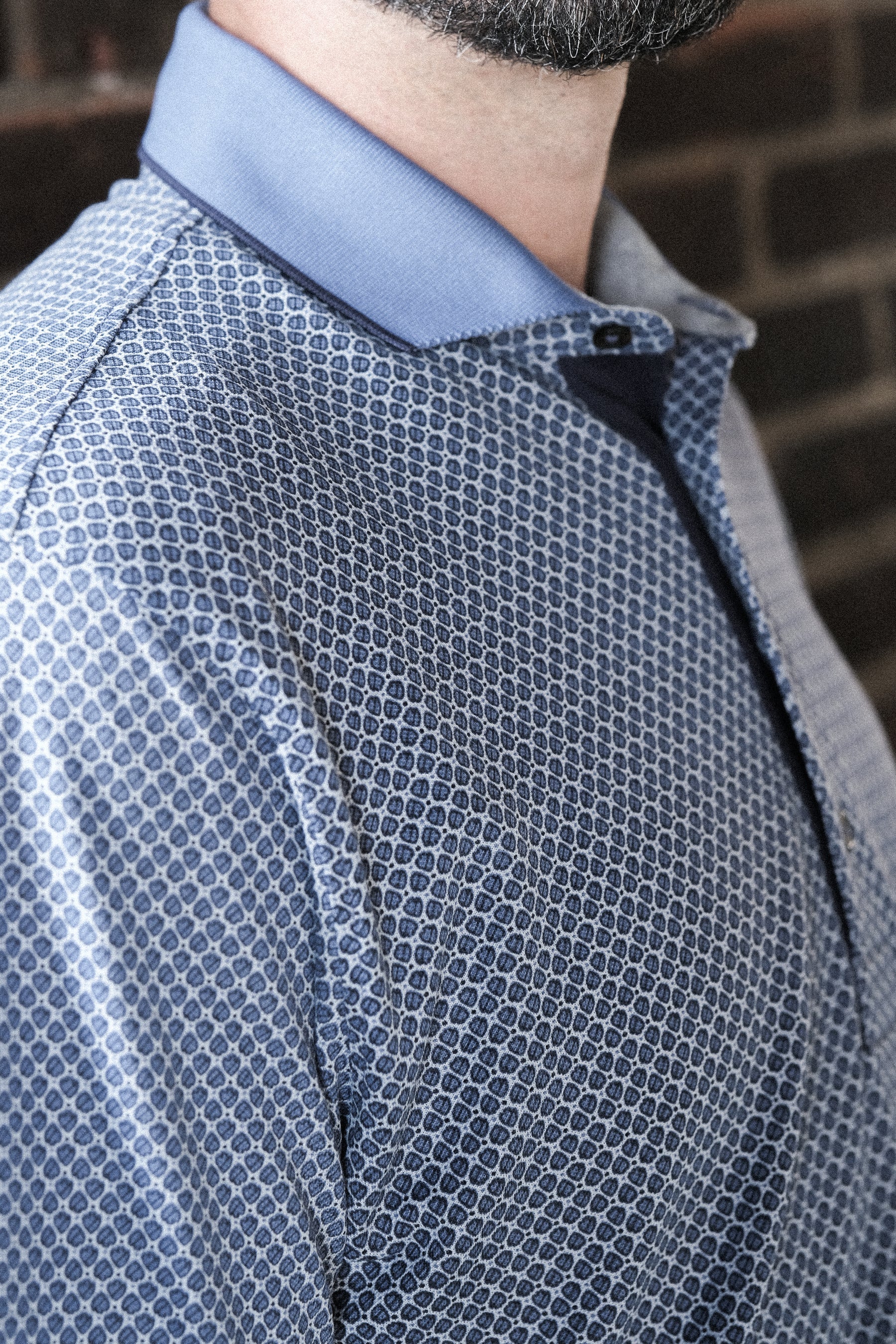 Dunne Performance Polo - Burnham Arrowhead Print - Image 3