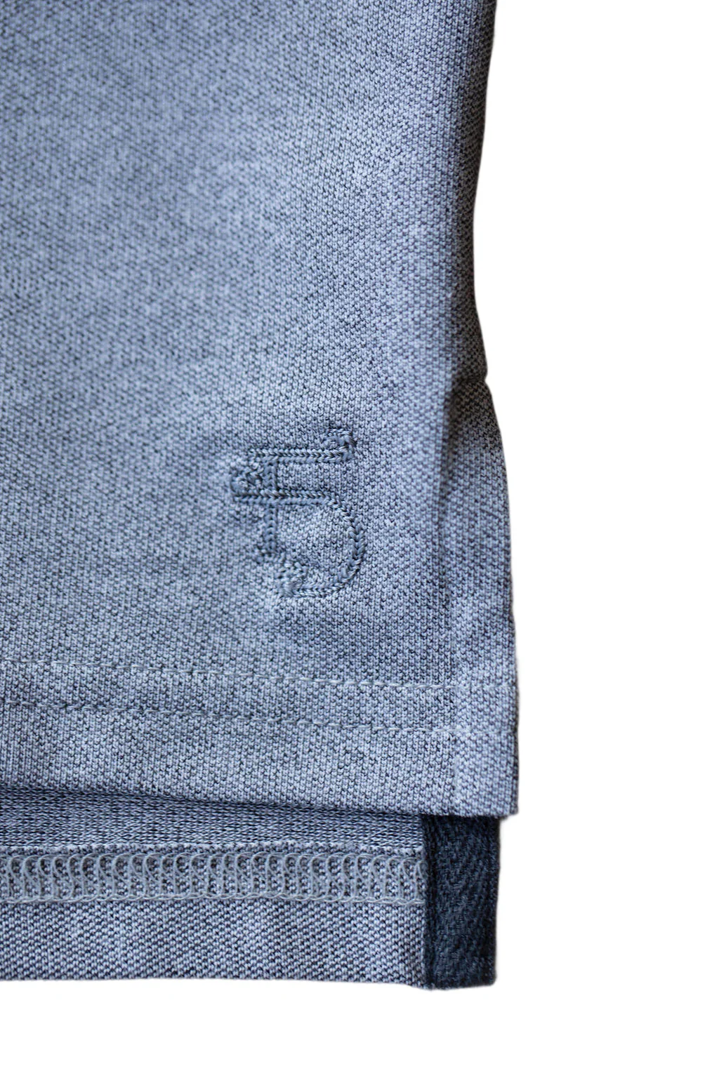 Ford 5 Button Polo - Light Grey Heather - Image 5