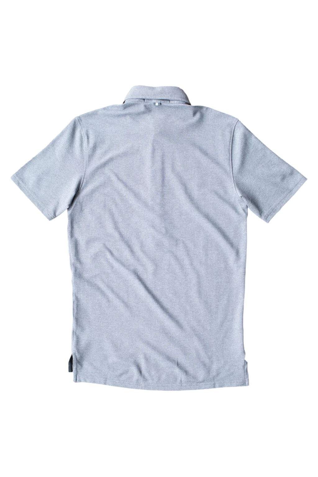 Ford 5 Button Polo - Light Grey Heather - Image 3