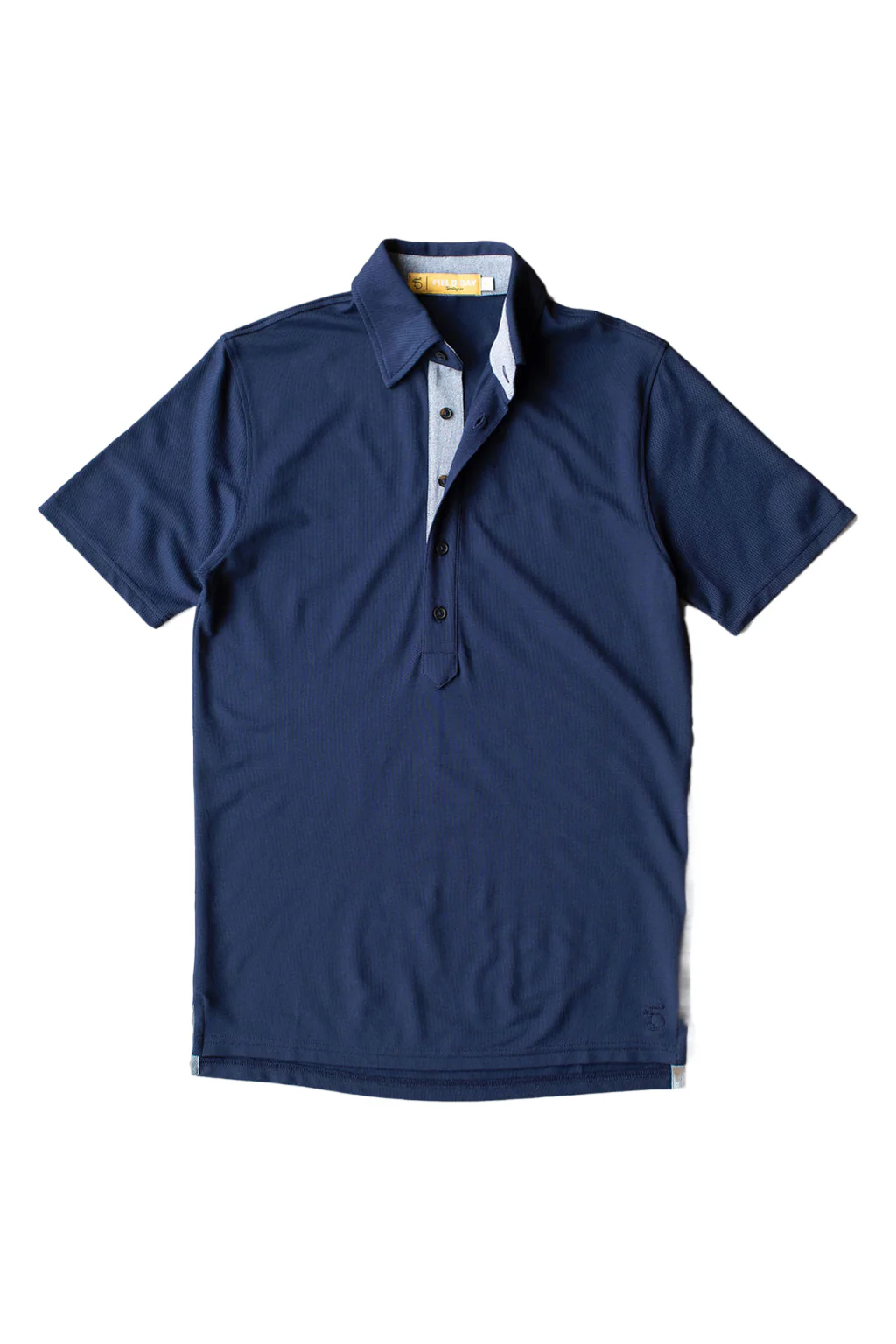 Ford 5 Button Polo - Navy - Image 2