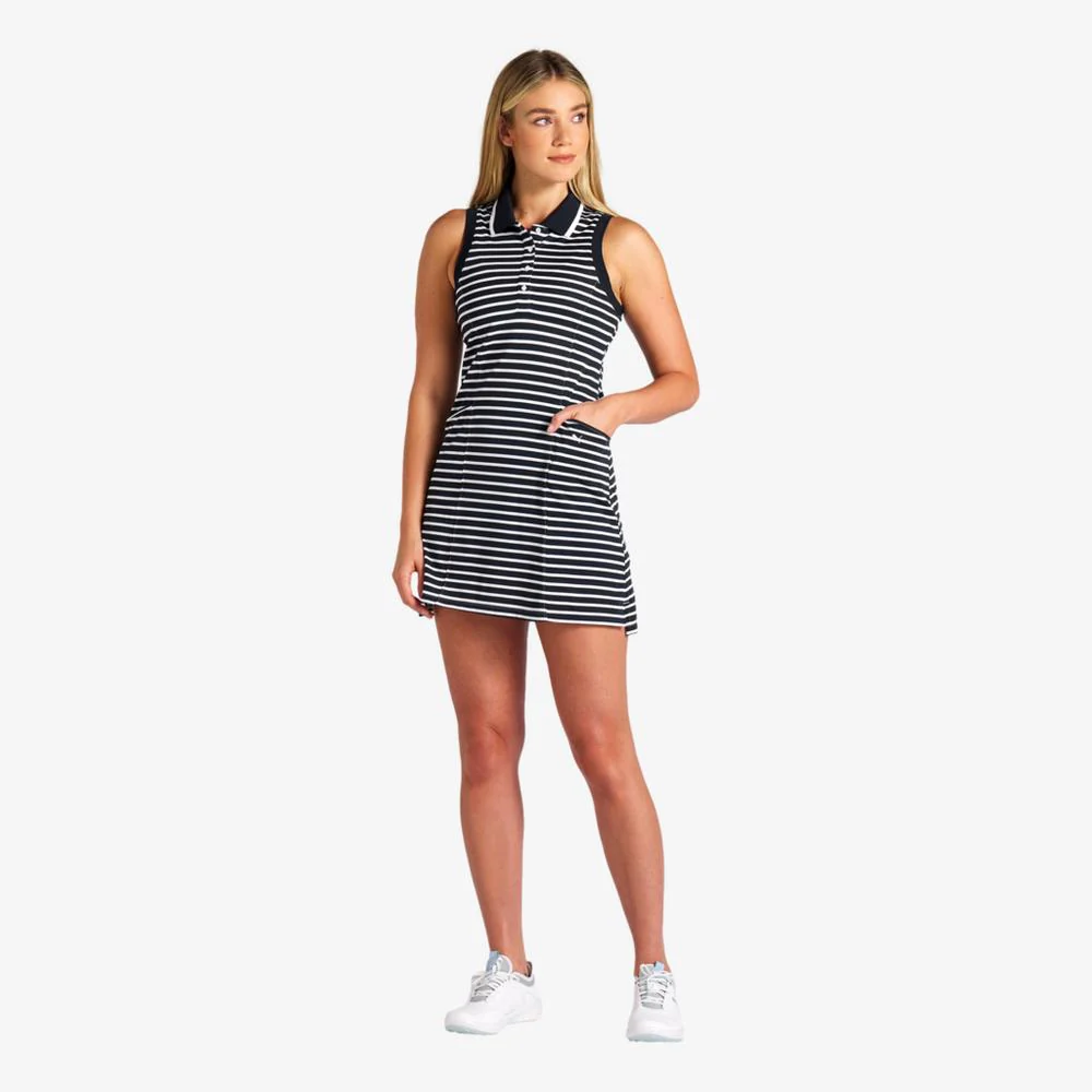 PUMA Beaufort Stripe Pique Sleeveless Dress