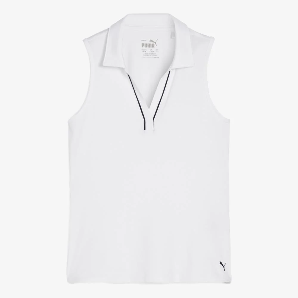 PUMA CLOUDSPUN Piped Girls Sleeveless Polo