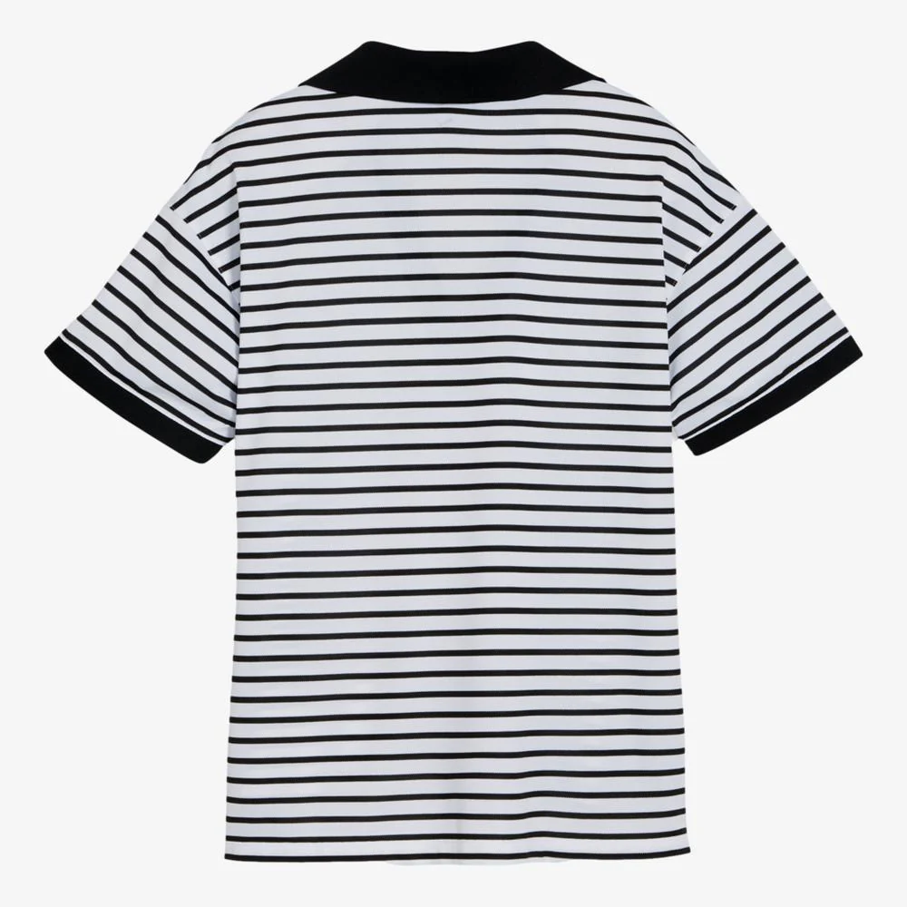 PUMA Everyday Striped Pique Short Sleeve Polo Shirt - Image 5