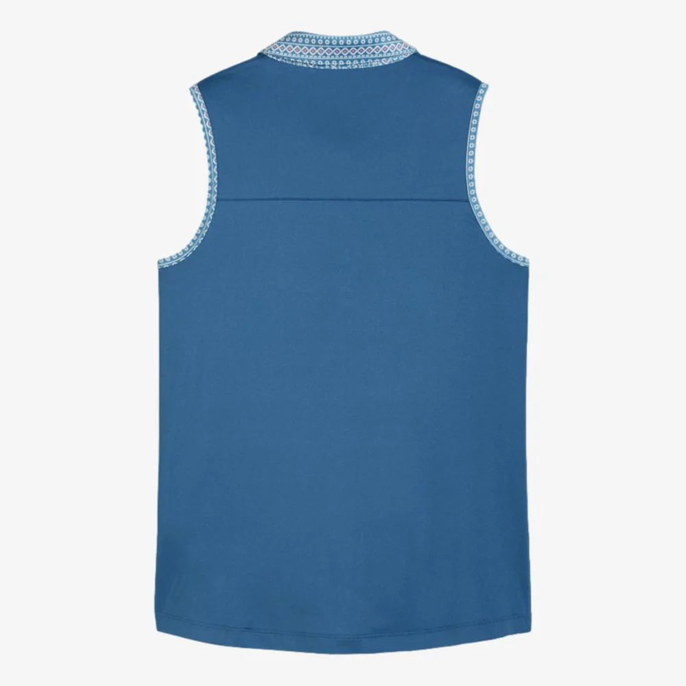 PUMA Fair Isle Sleeveless Polo Shirt - Image 6
