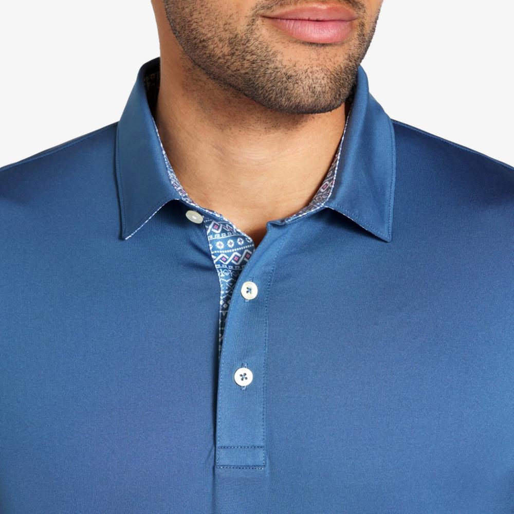 PUMA Fair Isle Trim Short Sleeve Polo Shirt - Image 3