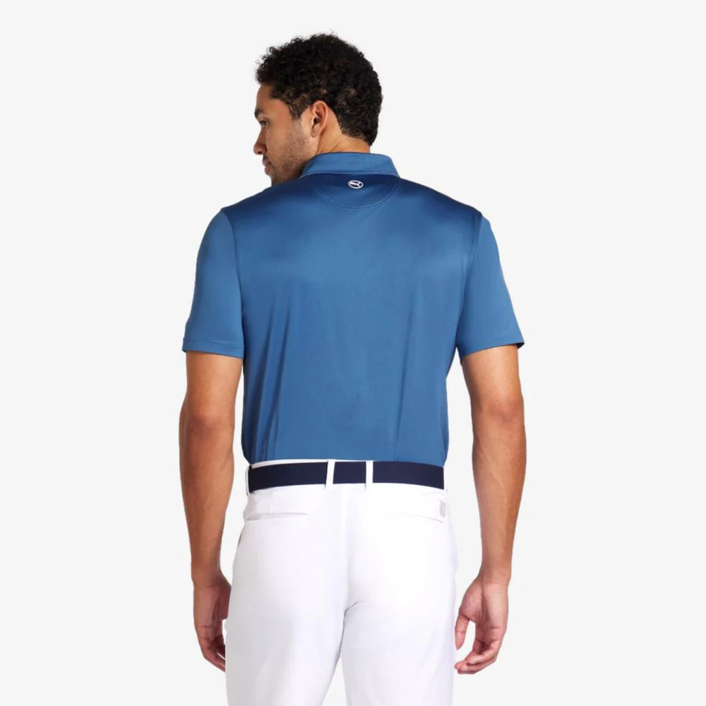 PUMA Fair Isle Trim Short Sleeve Polo Shirt - Image 4
