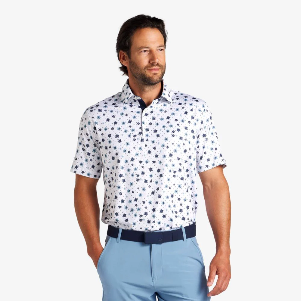 PUMA Men's CLOUDSPUN Floral Golf Polo