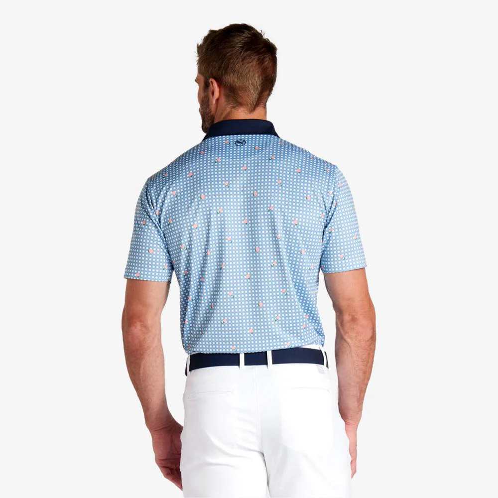 PUMA Men's Pique Gingham Golf Polo - Image 2