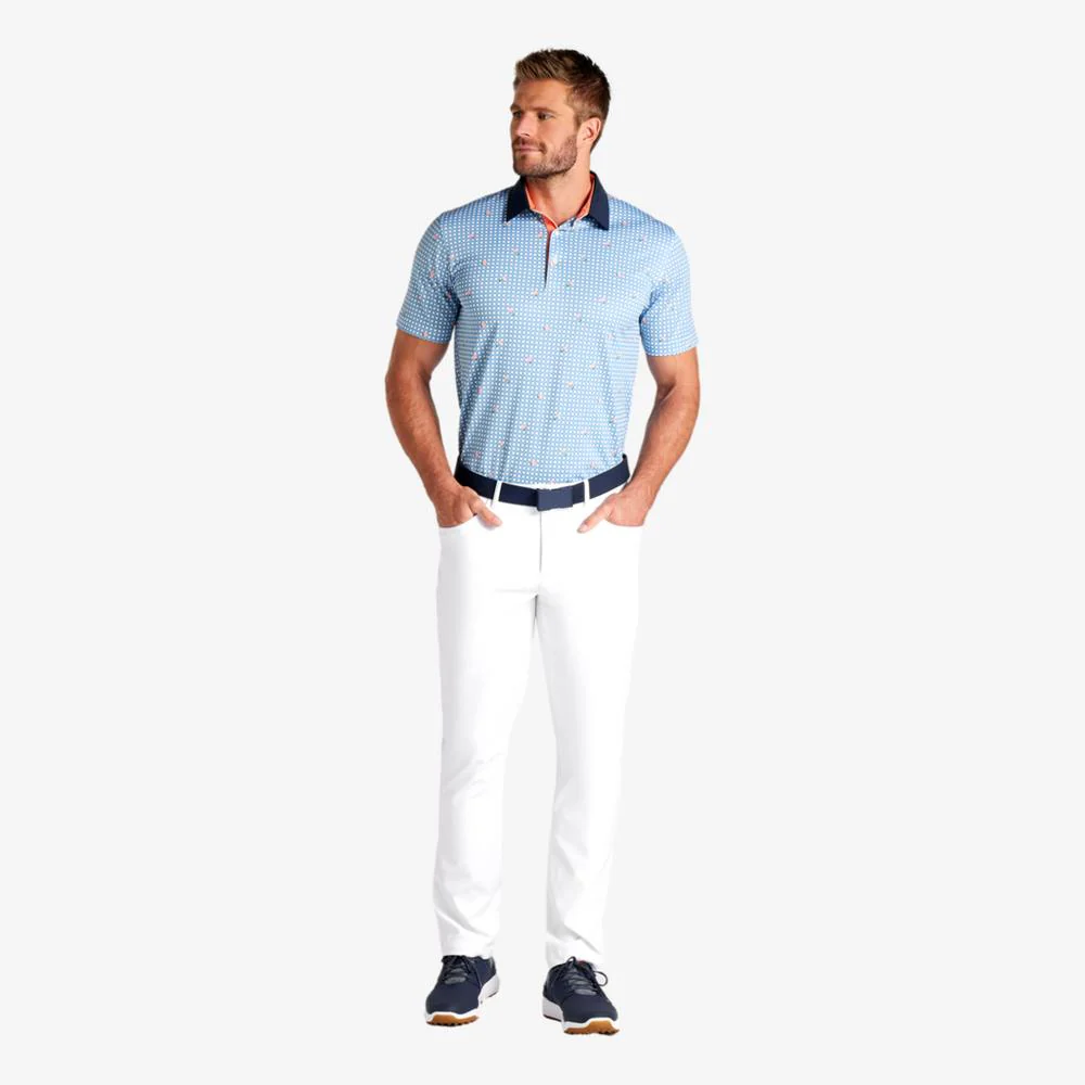 PUMA Men's Pique Gingham Golf Polo - Image 4