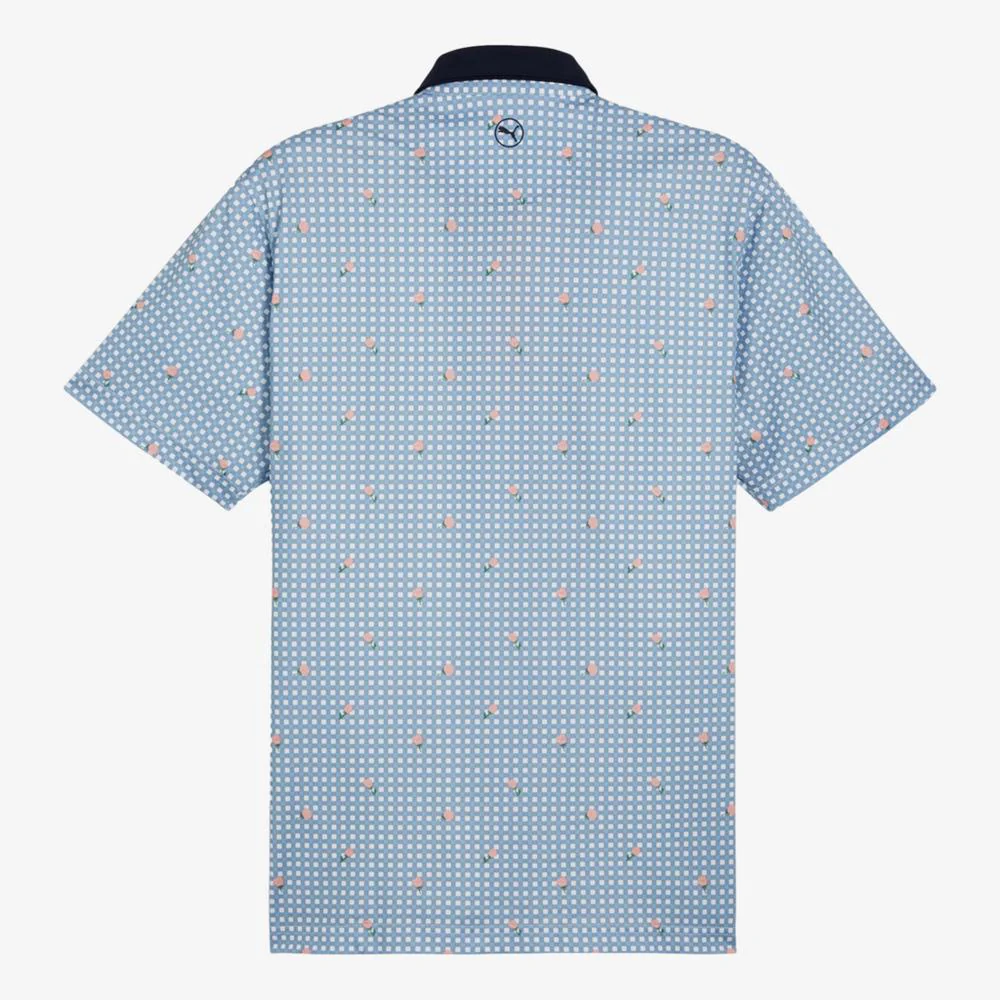 PUMA Men's Pique Gingham Golf Polo - Image 5