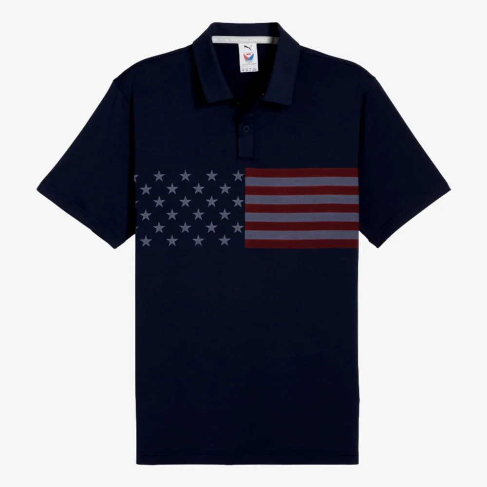 PUMA Volition Flag Stripe Polo - Image 6