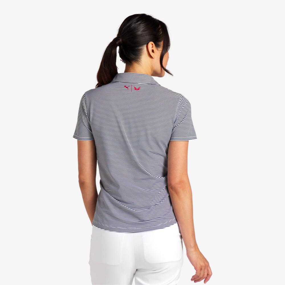 PUMA Volition Pique Striped Short Sleeve Polo Shirt - Image 4