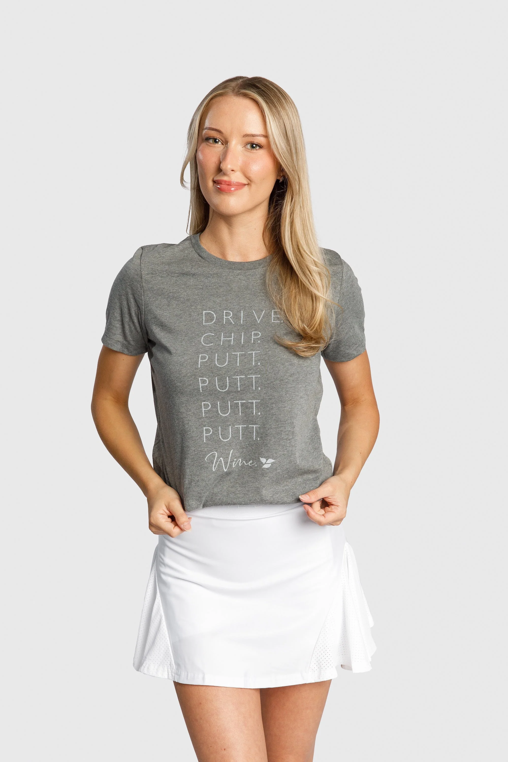 Putt, Putt Wine Crewneck Tee - Image 2